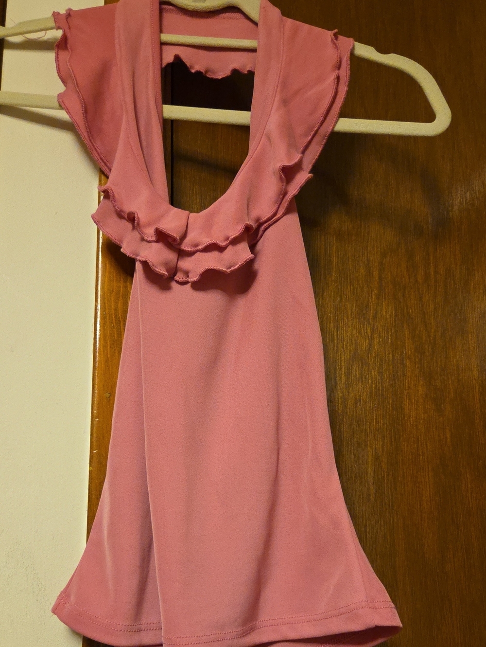 JUNIORS  BRAND NEW Revolution Ruffle Halter Top